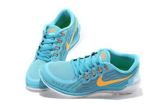 Nike Free 5.0 Women Shoes Sky Blue Yellow Best Price